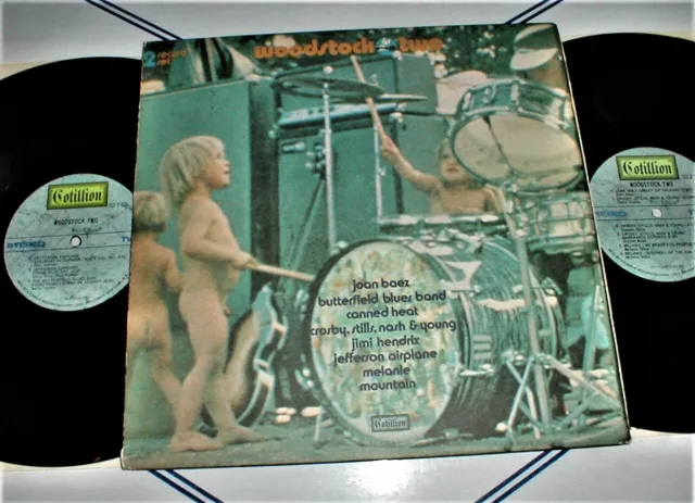 WOODSTOCK TWO 1971 2-LP JIMI HENDRIX Jefferson Airplane CSNY Joan Baez UNPLAYED