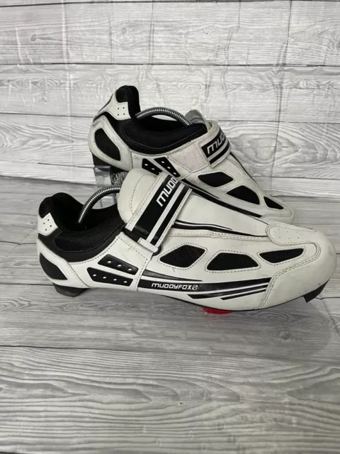 Muddyfox Cycling Shoes RBS 100 30 size 10.5 uk eur 45 white black