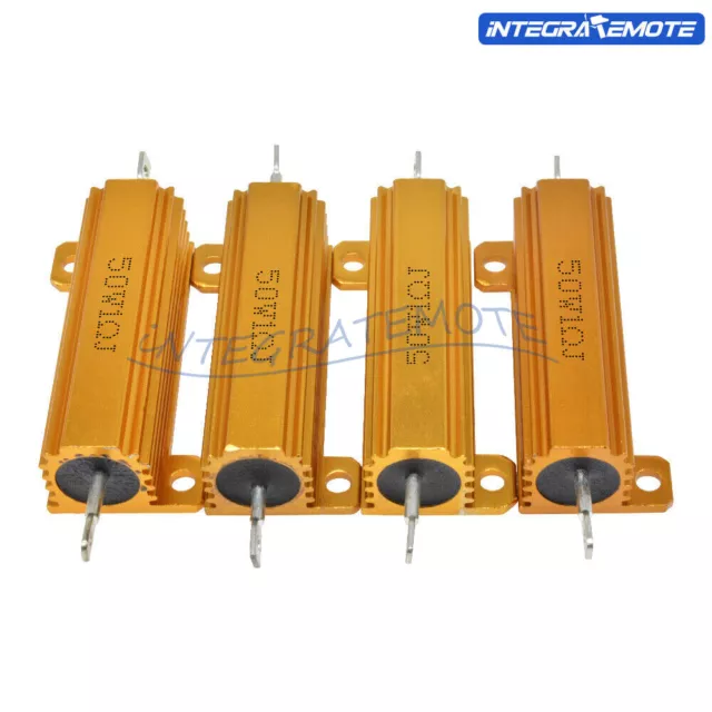 50/100W 0.1-1K Ohm Watt Shell Power Aluminum Housed Case Wirewound Resistor 5%