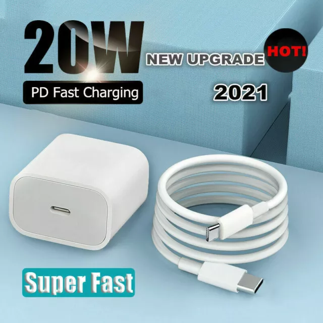 Chargeur USB C PD 20W Câble Rapide cavo avec iPhone 12/12 Pro /12 Mini /11 FR 2