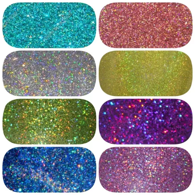 PAILLETTES HOLOGRAPHIQUES 50 g **Parfait pour le nail art, les cosmétiques, le verre à vin et le corps**