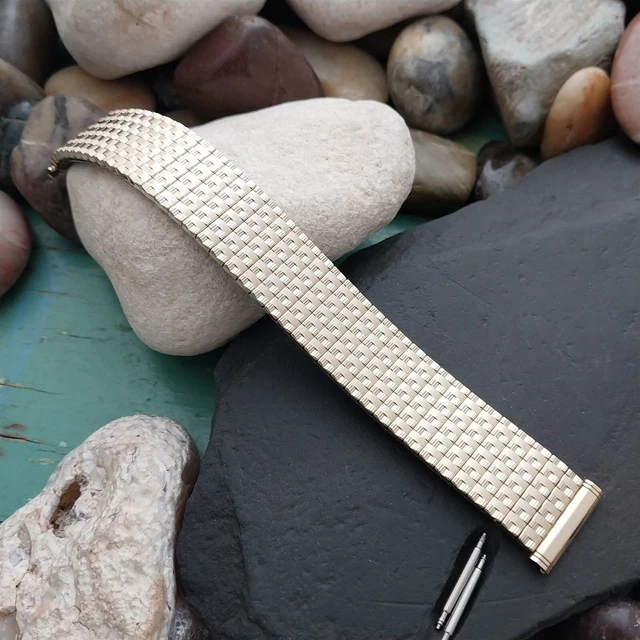 19mm 18mm Kreisler USA 10k Gold RGP Unused 1960s Unused Vintage Watch Band