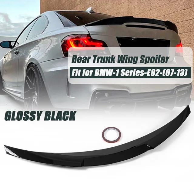 M4 Style Rear Trunk Boot Spoiler Lip Gloss Blk For Bmw 1 Series E82 Coupe 07-13