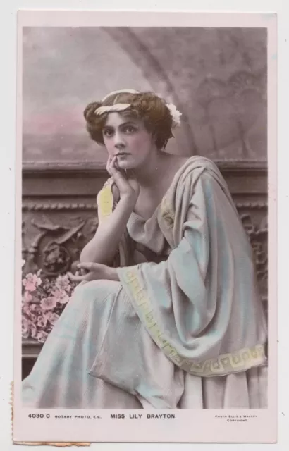 AUSTRALIA: Lily Brayton, Edwardian actress real photo postcard,  early 1900s