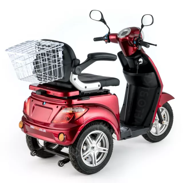 VELECO ZT15 Scooter Eléctrico de 3 Ruedas Mayores Minusvalido 900W ROJO 3