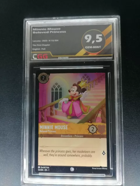 Minnie Mouse Beloved Princess Foil Cgg Multigraded Card 1Tfc English 013/204