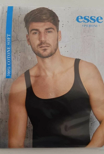 3 Canottiere Uomo Nottingham - Cotone Jersey, Spalla Larga