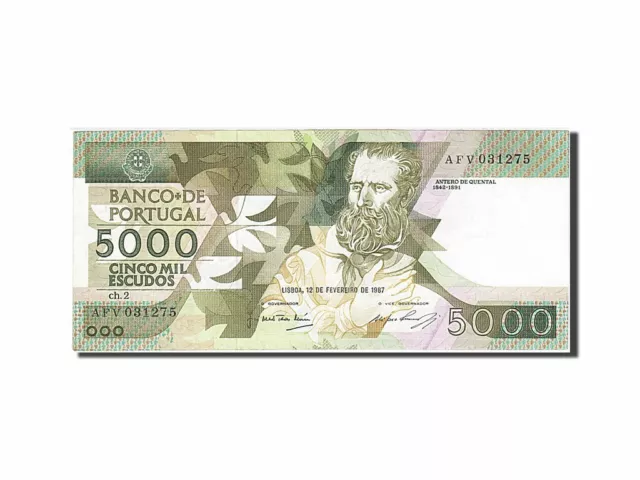 [#259151] Banknote, Portugal, 5000 Escudos, 1987, 1987-02-12, KM:183a, AU(55-58)