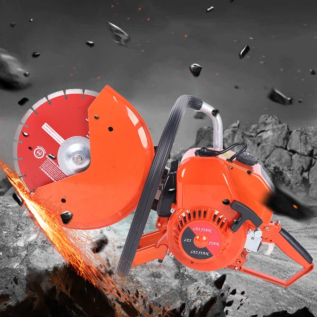 2-Stroke Concrete Cut-Off Saw Wet/Dry Masonry Paver Cutting Saw 95CC 4500W