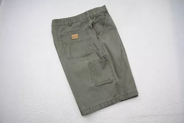 Gravel Gear Carpenter Work Shorts Gray Rugged Hiking Camping Mens Size 38 x 10"