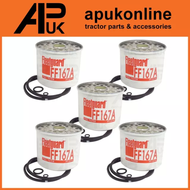 5x Fleetguard Fuel Filter for JCB 8052 Mini Excavator 926 930 940 Forklift