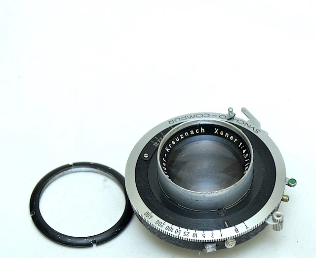 SCHNEIDER KREUZNACH XENAR 150mm f4.5 Large Format Lens with Compur ...