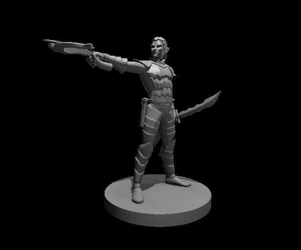 DROW 3D Printed Resin DnD/Pathfinder/Tabletop RPG Figure Mini