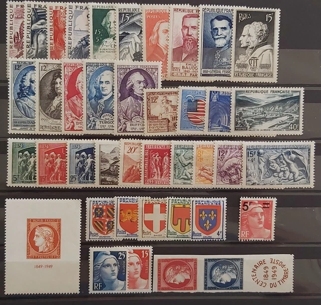 FRANCE Année 1949 complète Neuve sans charnière N++ EUR 26,00 - PicClick FR
