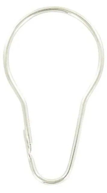 Pair - 2 1/2" Brass or Nickel Golf Bag Towel Hook Ring Key Clip Chain Steel wire