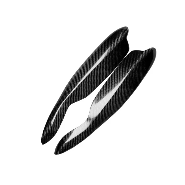 Adesivo Faro Auto Fibra di Carbonio Sopracciglia Palpebrale Listello Ornamentale per Y2L3