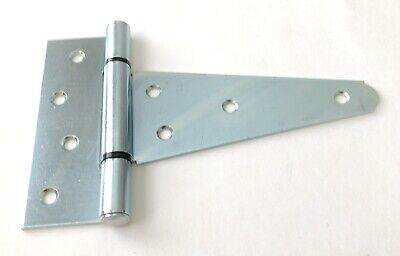 6" Heavy Duty Tee T Hinges Zinc-Plated for Fence Gate Barn Shed Door
