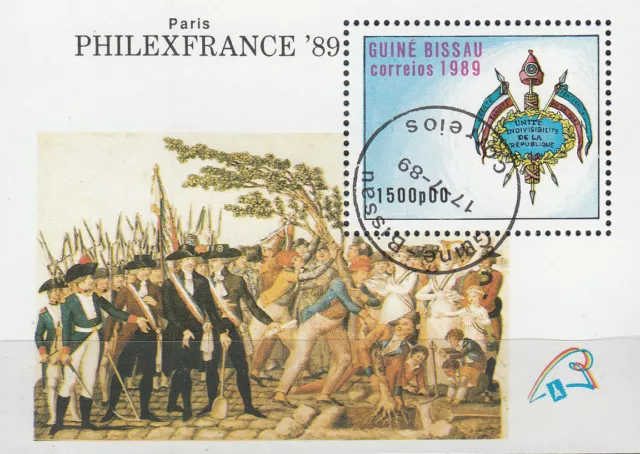 Guinea-Bissau Nr. Bl. 279 (1064) PHILEXFRANCE`89 / 200.Jahrestag Fr.Revolution