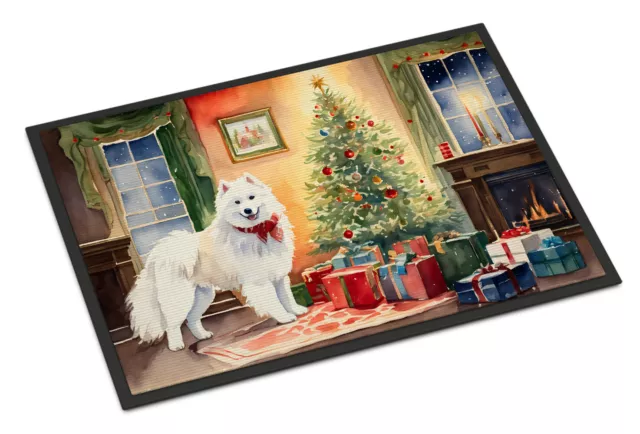 Samoyed Cozy Christmas Indoor or Outdoor Mat 18x27 DAC2738MAT