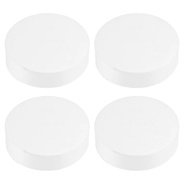 3" PVC Pipe End Cap Fitting, 4 Pack Furniture Grade Plug Coupling Socket