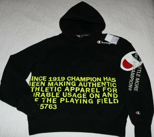 Champion super fleece behind online the label hoodie blac