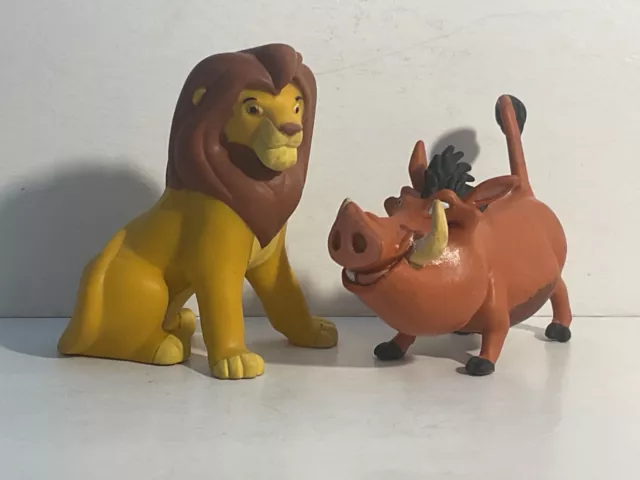 Disney König der Löwen Lion King Bully Bullyland 2 x Figur: Löwe Simba + Pumbaa