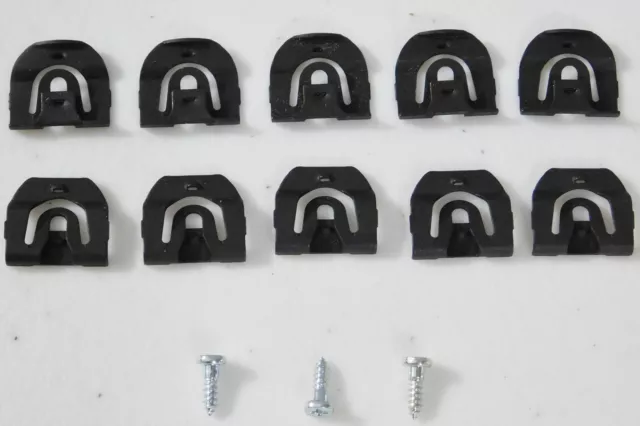 64-67 GM Front Windshield Rear Window Reveal Trim Moulding Molding Clips 10pcs H
