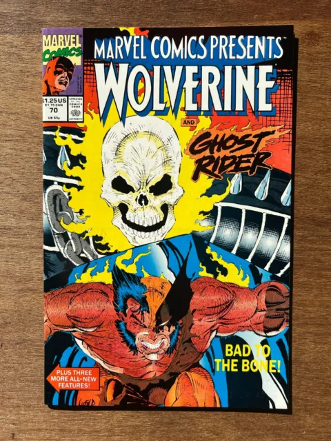 Marvel Comics Presents #70 • Wolverine & Ghost Rider! Liefeld Wraparound NM/VF