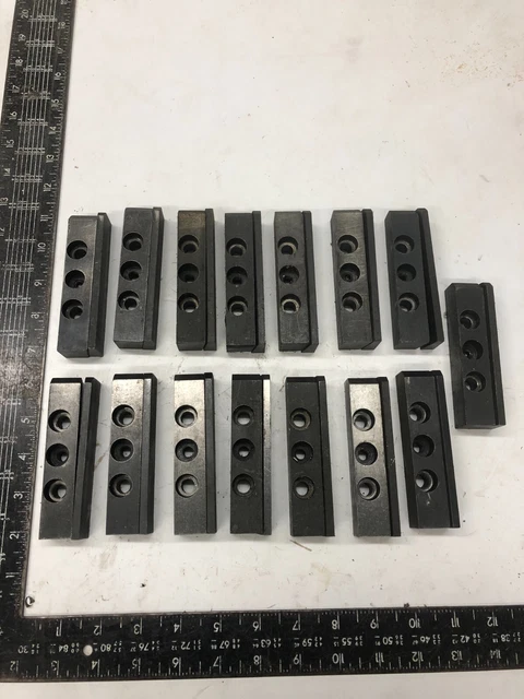 15 Lot - 4" Clamp Wedge face CNC Lathe Turret 1" Tool Holder Block Thru Bolt On