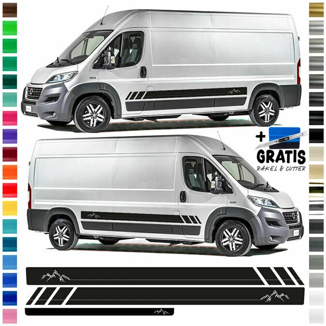 Auto Seiten-Streifen Aufkleber-Set,Dekor-Sticker Komp. VW Caddy Maxi