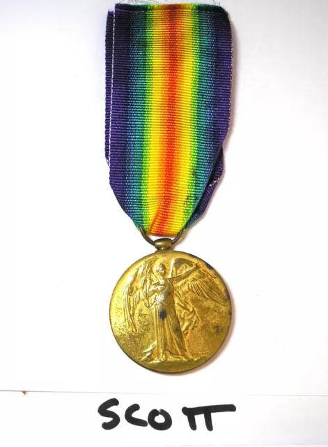 Erster Weltkrieg Militärmedaille 3234 Pte H Scott walisisches Regiment