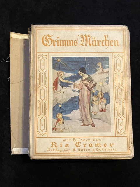 Grimms Märchen mit 13 einzelnen farbigen  Bildern von Rie Cramer Anton & Co