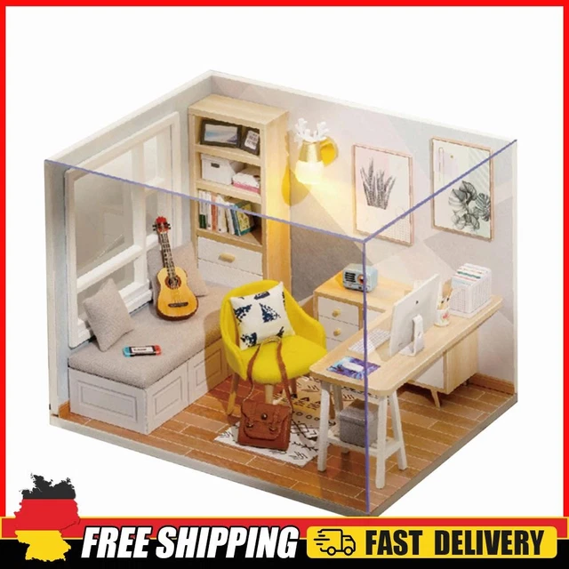 Farmhaus 1:35 - Miniatur Gebäude Bausatz Zum Selberbauen Aus Holz - Laser Cut EB