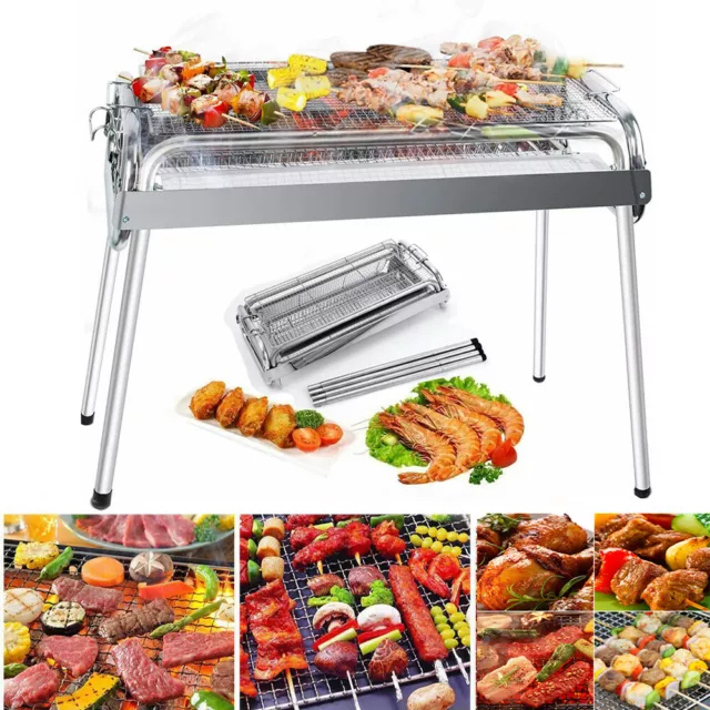 BBQ Grill Holzkohlegrill Campinggrill Barbecue Grill Klappgrill Gartengrill 2in1