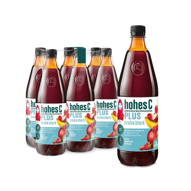 alto C PLUS grande e forte 100% succo 6 x 1 litro incl. 1,50 € deposito cauzionale NUOVO MHD 17/7/23