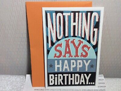 SHOEBOX BIRTHDAY GREETING CARD HALLMARK New w/Envelope “Nothing says Happy B-Day