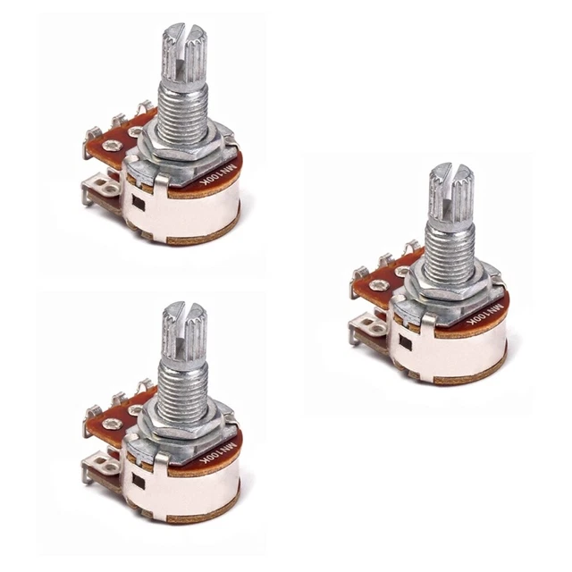 3 Pack MN100K Solder Lugs Guitarra Para Niños Pearlescent