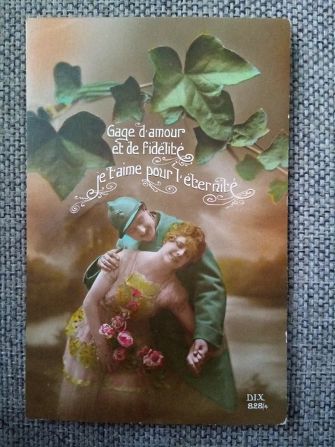 Cpa Fantaisie Patriotique Militaire Soldat  Édit Dix