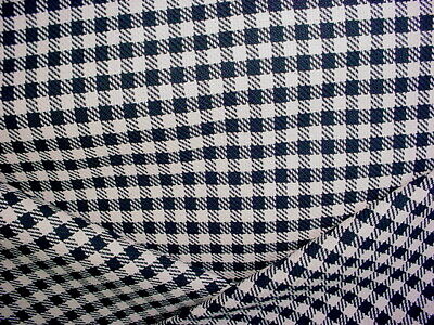9-5/8Y Kravet Lee Jofa Jet Black Cream Houdnstooth Tweed Upholstery Fabric