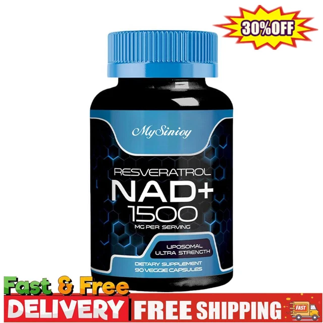 120pcs NAD - DNA Repair, Energy Production, Cellular Metabolism - Resveratrol E - Foto 2