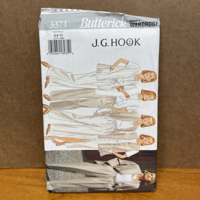 Butterick Sewing Pattern 3371 UNCUT size 6,8,10 Misses Jacket Vest Skirt Pants
