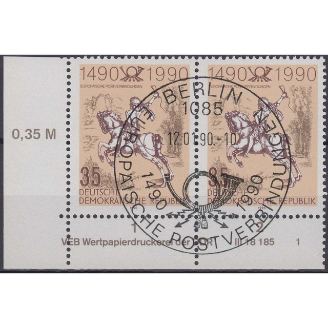 DDR Nr. 3299 DV gestempelt "Druckvermerk"