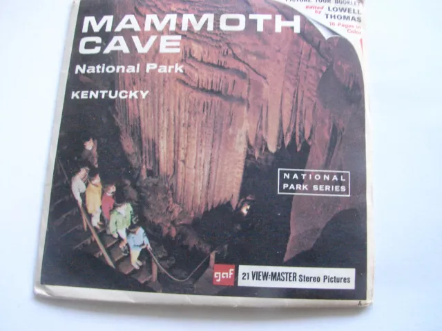 GAF View-master Packet # A 846  MAMMOTH CAVE NATIONAL PARK KENTUCKY