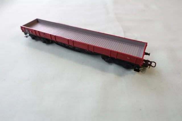 Vintage Marklin Ho Scale 3-Rail Lwb Bogie Gondola Low-Sided Wagon 496391 Vgood