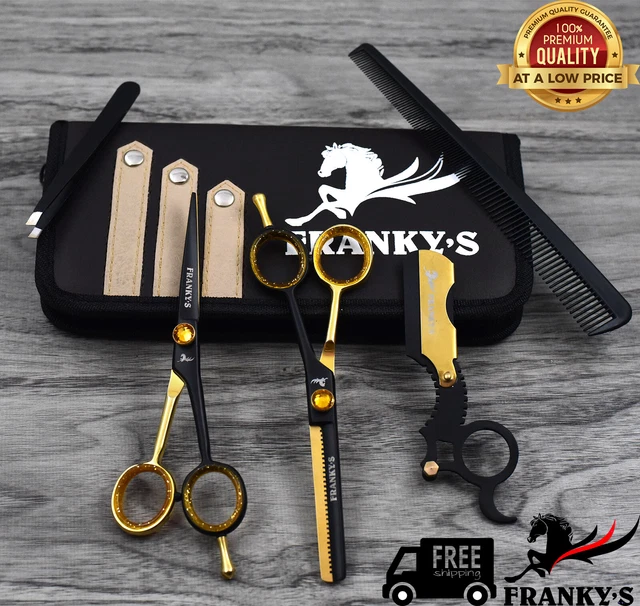 PROFESSIONAL SCISSORS BARBER Salon Shears Hairdressing Set Cutting