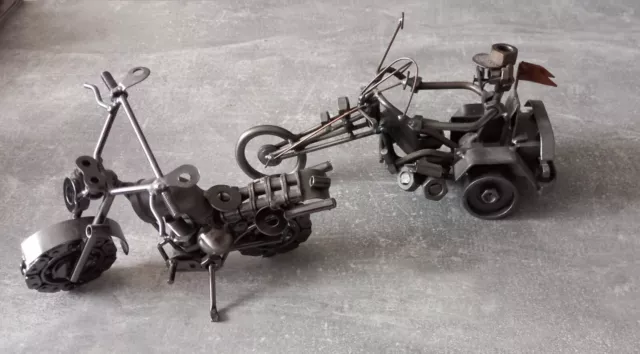 Metall Skulptur Motorrad Muttern Schrauben Modell Diecast Fahrzeuge