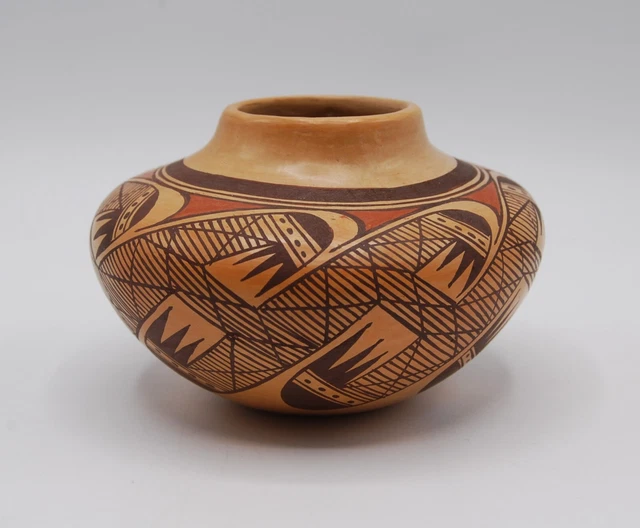 Jean Sahme Nampeyo Hopi Migration Pot Sityaki Revival Small 4" W