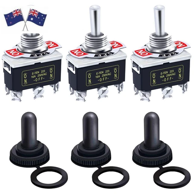 3Pcs 3 Position 6 Pin Momentary Toggle Switch  Industrial Equipment