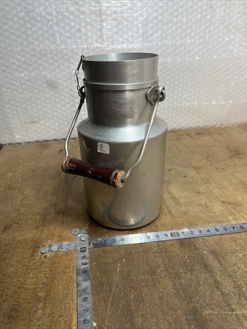 Pot à Lait Ancien En Aluminium - Bidon Vintage Des Années 1950 - Déco Lyon