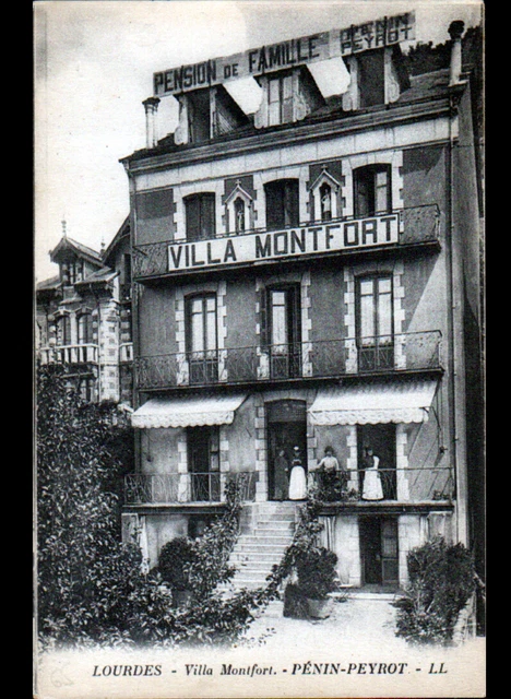 LOURDES (65) VILLA MONTFORT / PENIN-PEYROT FAMILY PENSION animated in 1926